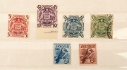 AUSTRALIA: General & Miscellaneous: 1920-80s in two sparsely-filled stockbooks&nbsp;with Engraved 6d Kooka MLH, Arms 5/- & 10/- (part imprint) MUH; PNG mint pre-decimals incl.1952 Pictorial set (10/- & &pound;1 MUH) plus 10/- Rabaul & &pound;1 Queen MUH; worldwide materia - 4