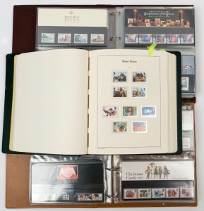 GREAT BRITAIN: 1978-91 MUH commemorative and definitive collection in a high quality Lighthouse album, approximately 95% complete for the period, with some sets in blocks of 4 or pairs; also 1978-91 presentation packs in two volumes; total face value £425