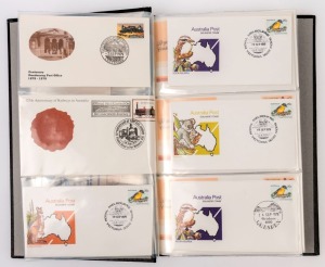 AUSTRALIA: First Day & Commemorative Covers: 1979-1980 souvenir covers & FDCs with pictormark cancellations in a single volume including 1979 Adelaide-Minlaton 60th Anniversary flight cover (signed), 1979 Australian Admiral's Cup Team signed covers (3), 1