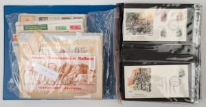AUSTRALIA: First Day & Commemorative Covers: 1981-82 souvenir covers with pictormark/topical cancellations plus FDCs in a single thick volume and a loose bundle with 1980 AUSIPEX set of 10, lots of 1981 Gold Rush Era' covers including Tibooburra Centenary