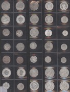 Coins - World: Silver: 1840s-1940s silver coin selection with Belgium 1911 1fr, Prussia 2½G, Sweden 1915, 1929, 1931 & 1941 1Kr, Switzerland 1921 & 1964 1fr; condition generally G to EF. (35 coins) - 2