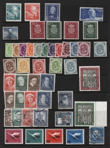 EAST & WEST GERMANY and BERLIN: 1949-55 selection on two Hagners with sets including WEST GERMANY 1949 Parliament, 1950 Bach, 1951-52 Posthorn to 90pf with additional 50pf, 1951 St Mary's Church & Relief Fund, 1953 Relief Fund, 1955 Lufthansa; BERLIN 1949