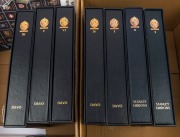 GREAT BRITAIN: COLLECTION on Davo hingeless pages in seven binders with&nbsp;slipcases, largely complete from 1960-2015 with some later issues to 2020, wide range of commemorative, definitive, Machin, Regional, M/Sheets, Peel & Stick, Post and Go labels, etc, 
