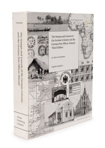 LITERATURE - GERMAN COLONIES: "The Stamps and Cancels of the German Colonies and the German Post Offices Abroad" by Dr Albert Friedemann, the English edition in one massive 1,000pp volume, hardbound, minor blemishes. An indispensable reference work that h