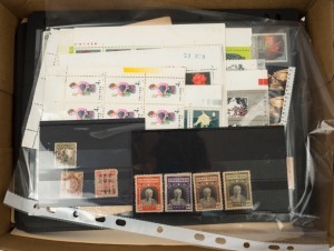 CHINA: 1890s-1990s accumulation predominantly incl. 1987 4c on 4c used, 1945 Lin Sen $5 to $20 mint, 1950s used sets on album pages, 1963 Children MNG (as issued), 1973 Ballet (MUH) 1980s MUH multiples including 1982 8f Fan Paintings blocks of 18 (2), 1983 4f Opera block of 24, 1983 20f Alligator block of 15, also noted 1926 'Second Nationalist Government Lottery Loan' certificate. Heaps more to view. (100s).