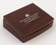 Coins - Australia: Platinum: FIFTY DOLLARS: 2004 $50 proof in jarrah timber presentation box, limited edition #21 of 350 issued; 15.55gr of 9995/10000 platinum. - 2