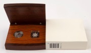 Coins - Australia: Platinum: FIFTY DOLLARS: 2002 $50 proof in jarrah timber presentation box, limited edition #14 of 350 issued; 15.55gr of 9995/10000 platinum. - 3