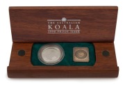 Coins - Australia: Platinum: FIFTY DOLLARS: 1998 $50 proof in jarrah timber presentation box, limited edition #44 of 750 issued; 15.55gr of 9995/10000 platinum.