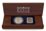 Coins - Australia: Platinum: FIFTY DOLLARS: 1993 $50 proof in jarrah timber presentation box, limited edition #40 of 1500 issued; 15.55gr of 9995/10000 platinum.