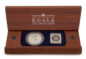 Coins - Australia: Platinum: FIFTY DOLLARS: 1995 $50 proof in jarrah timber presentation box, limited edition #89 of 250 issued; 15.55gr of 9995/10000 platinum.