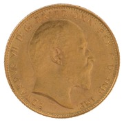 Coins - Australia: Sovereign: KING EDWARD VII: 1908(M), aEF. - 2