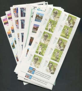 AUSTRALIA: Decimal Issues: 2003-2008 desirable group of peel-and-stick booklets with individually numbered APTA Show overprints; all in excellent unfolded condition, stamps face value $120, retail $600+ (24 items)