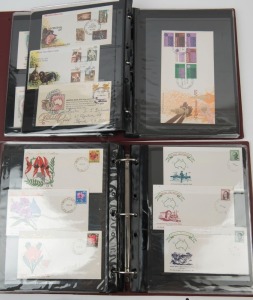 AUSTRALIA: First Day & Commemorative Covers: 1966-73 FDC collection in two PW albums including Navigators 40c, 75c & $1  on APO cover, numerous 4c (35+) and 5c (25+) denomination FDCs including QEII 5c Revised Rates, 1968 State Floral Emblems 6c to 30c on