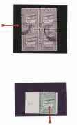 SOUTH AFRICA: 1925 (SG.26-29) small study of 1d to 9d Airs set, with mint & used sets plus set of forgeries, 6d block of 4 used, upper-left unit variety "White spot next to 'L' of 'LUGPOST'",&nbsp; 9d MUH marginal single with "Extended wing strut", 1d & 3d use - 3
