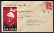 AUSTRALIA: Aerophilately & Flight Covers: QANTAS CHRISTMAS MAILS FROM SYDNEY TO MORNINGTON ISLAND: Dec.1942 (AAMC.950), Dec.1943 (AAMC.970) and Dec.1946 (AAMC.1089) special covers, each with special vignette; the first two signed by the pilots, the last s - 2
