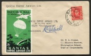 AUSTRALIA: Aerophilately & Flight Covers: QANTAS CHRISTMAS MAILS FROM SYDNEY TO MORNINGTON ISLAND: Dec.1942 (AAMC.950), Dec.1943 (AAMC.970) and Dec.1946 (AAMC.1089) special covers, each with special vignette; the first two signed by the pilots, the last s - 3