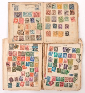REST OF THE WORLD - General & Miscellaneous Lots: WORLD in two oldtime albums, isolated pickings possible in Australian States (noted Tasmania 5d & 6d Pictorials CTO), Austria, Canada with 20c Quebec used, China, India, Japan & USA; condition is very mixed. (100s)
