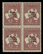 AUSTRALIA: Other Pre-Decimals: 1947 (SG.J6) 2/- Kangaroo, blk.(4) upper left unit with partly missing&nbsp;"9" in "1946", fresh MUH.