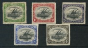 PAPUA: 1901-5 (SG.9 - 13) &frac12;d - 4d Lakatois, Wmk Upright, (5), Mint. Cat.&pound;155+.