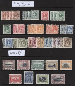 Transjordan: Collection on Hagners or stockcards mostly mint with 1923-25 Overprints on Saudi Arabia incl. 1924 (Sept-Nov) 2p to 5p plus 10p (2), 1925 (Aug) ½p to 5p, 1923 ½p Postage Due (used); Overprints on Palestine 1925-26 to 9p, 1927-29 New Currency