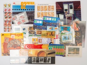 REST OF THE WORLD - General & Miscellaneous Lots: FOREIGN - WITH SOUTH-EAST ASIA: 1980s-90s era with stamps, M/Ss and booklets including HONG KONG 1990s M/Ss with duplication, also 1991 Stamp pack 1994 Year of the Dog booklet; MACAU 1994 Religion set in blocks of 4; SINGAPORE 'Singpex '98' souvenir sheet, booklets (4); THAILAND few late 1980s commemorative sets within stamp packs (2); also 1994 'PhilaKorea' M/Ss (5), PORTUGAL 1991 & 1992 stamp packs,