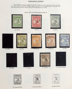AUSTRALIA: General & Miscellaneous: COLLECTIONS comprising 1913-80 mostly used with Roos to 2/- incl. First Wmk 2d CTO, Second Wmk 9d & 1/-, KGV Heads to Single Wmk 1/4d, few KGV commemorative sets (no 5/- Bridge), some MUH decimal sets; 1950s-80s on Hagners in album mostly fine/VFU; 1966-86 decimal collection largely complete on Seven Seas pages, majority used, with some later sets MUH; also Australia & world duplicates in two sparsely filled stockbooks; pre-decimals in rather mixed condition.