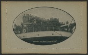 AUSTRALIA: Letter Cards: MILITARY VIEWS: 1914-18 (BW:LC25/M12A)1d KGV Sideface Design P12&frac12; Die 1 in black on Grey&nbsp;to Greenish-Grey Card with Pink&nbsp;Interior, "Troops on Board" (close view) illustration, fine unused, Cat. $175. - 2