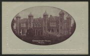 AUSTRALIA: Letter Cards: 1913-14 (BW:LC16/56B) 1d Kangaroo Design Die II in deep brown, P.10&nbsp;on&nbsp;Grey&nbsp;to Greenish-Grey Surfaced Stock,&nbsp;&nbsp;with Off-White to Cream Interior&nbsp;"Government House, Perth" illustration, fine unused, Cat. $175. - 2