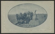 AUSTRALIA: Letter Cards: 1914-18 (BW:LC17/61) 1d KGV Sideface Design P10 Die 1 in grey-black on Grey Surfaced Card with Off-White/Cream Interior, "Harvesting West Aust" illustration, fine unused,&nbsp;Cat $175. - 2