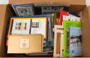 AUSTRALIA: Decimal Issues: POSTAGE: 1980s-90s mostly MUH array with yearbooks for 1982, 1984, 1986, 1989 & 1991: quantity of mostly 1970s-1980s stamp packs with duplication, 1982 Eucalyptus booklets $1 (10) & 60c (10), also PNG 1987 yearbook and Christmas Island album (no stamps) for 1958-1986 issues; Australia MUH face value $320+ (excl. values under 20c) (100s)