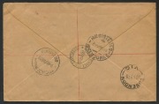 AUSTRALIA: Aerophilately & Flight Covers: Oct.1927 - Mar.1928 (AAMC.112) Darwin - Charleville registered cover, flown by Captain W.A. Lancaster & Mrs Keith Miller on the final leg of their flight from England in their Avro Avian 111. The cover is signed a - 2