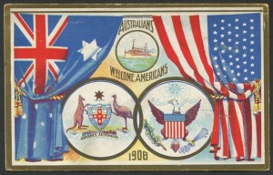 NEW SOUTH WALES: Postal Stationery: POSTAL CARD: 1908 1½d "American Fleet" postcard, FU locally on 1st September 1908 with written message "Keep this P.C. as some day it may be valuable."