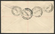 AUSTRALIA: Other Pre-Decimals: FDC: 1931 (SG121-23) 2d, 3d & 6d Kingsford Smith set tied by COLLINS ST. MELBOURNE cds's of 19MR31 on Registered cover to Sydney with arrival backstamps. - 2
