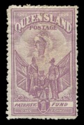 QUEENSLAND: 1900 (SG.263-4) Boer War Patriotic Fund pair, (2) Mint. Cat.&pound;500. - 2