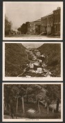 ST. HELENA: POSTCARDS: RP views in sepia "Jamestown, Looking North", "Napoleon's Tomb" and "Main Street, Jamestown"; fresh Unused. (3).