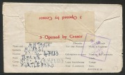 AUSTRALIA: Postal History - World War II - Prisoners Of War Mail: 1943 1/- deep blue AIRMAIL Lettersheet (BW:POW2), used by an Italian P.O.W. at No.5 A-Compound, Myrtleford to Arezzo, Italy; the message dated 16 Sept. 1943. - 2