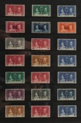 BRITISH COMMONWEALTH - 1937 & 1973 CORONATION OMNIBUS: on Hagners in ringbinder, with 1937 KGVI Coronation complete mint [202]; then 1953 QEII Coronation largely complete mint [105/106, ex Mauritius], usually in plate number corner blocks of 4 */**, few t - 2