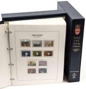 GREAT BRITAIN: 1971-1996 mint collection in two hingeless 'Royal Mail' albums, one album with commemoratives which appear complete for period (1978 onwards MUH); second album with definitives with Machins approximately 60% complete, high values to &pound;10 Bri