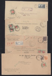 AUSTRALIA: Postage Dues: POSTAGE DUES ON COVER: 1920s-80s selection on 26 covers and 7 fronts including 1932 oversized cover for Queensland Grand Lodge with 2d pair added, 1944 Rainbow to Sunshine with 2d pair added tied by large oval 'POST OFFICE / SUNSH