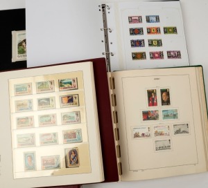 CHANNEL ISLANDS & ISLE OF MAN: with JERSEY 1969-1988 approximately 70% complete in hingeless Lindner album, mostly MUH; Guernsey, Jersey and a little IOM in ringbinder predominantly used with sets, part-sets & odd values; also Jersey in Schaubek album wit