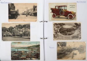 POSTCARDS - BRITISH COMMONWEALTH - DOMINIONS: Canada (2 volumes), New Zealand (2 volumes) & South Africa (single volume) with a very high proportion of modern cards except for South Africa which has an approximate 80/20 split between earlier and later (post 1960) cards; South Africa with lots of native scenes and landmarks plus town views, New Zealand with many modern topographical views, Canada with some older Niagara Falls and city views,