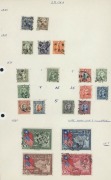 CHINA: 1890s-1950s fragmentary array on album pages with 1898/1906 Dragons/Carp to 50c with few surcharges, 1913-30 Junks incl. blocks of 4, plus Entrance Hall $1 & $2, 1938-41 Sun Yat-sen to $20, 1939 Constitution set used, etc; condition variable. (170 - 3