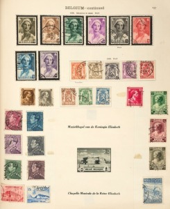 FOREIGN: 'New Ideal Album - Vol II' for 'Foreign Countries, Abyssinia to Jugoslavia 1840 to mid-1936', reasonably populated including Belgium with imperfs (6), Sunday Tabs, Airs to 5fr and Railway stamps; Denmark with imperfs (3); France with imperfs (5, one used in Guadaloupe); good range of Germany and Occupation issues plus States with imperfs from Baden (2), Bavaria (7) to 9kr, and Brunswick (2); Greece with imperfs (9); Netherlands with imperfs (4) to 15c, 1872 2g50c & 1913 5g;