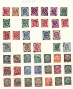 GERMANY & STATES: Medley of material with BAVARIA including 1911 Prince Luitpold&nbsp;25th Anniv.&nbsp;5pf block of 6 CTO (full gum), useful Ludwig&nbsp;1914-20 issues used unoverprinted&nbsp;15pf carmine (SG.180A, Cat.&pound;60); GERMANY basic array of 1902-60s definitives includ - 2