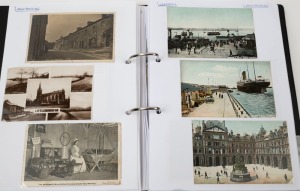 POSTCARDS - GREAT BRITAIN - 'L' Counties: 1900s-1980s collection in single volume with an approximate 60/40 split between earlier and later (post 1960) cards. The collection containing cards from Lancashire, Leicestershire & Lincolnshire; the Lancashire section containing some coastal/resort town views, otherwise themes are mostly religious buildings, architecture, bridges, landmarks & rural scenery, plus some small town/village views; condition variable. (350 approx)