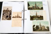 POSTCARDS - GREAT BRITAIN - 'W' Counties: 1900s-1980s collection in single volumes with an approximate 60/40 split between earlier and later (post 1960) cards, comprising cards from Wiltshire and Worcestershire. The Wiltshire section with views of Stonehe - 3