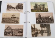 POSTCARDS - GREAT BRITAIN - KENT: 1900s-1980s collection in single volume with an approximate 60/40 split between earlier and later (post 1960) cards, including early cards showing Royal Naval Barracks, Chatham (7); also coastal/resort town views, plus re - 2