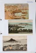 POSTCARDS - GREAT BRITAIN - CORNWALL: 1900s-1980s collection in single volume&nbsp;with an approximate 60/40 split between earlier and later (post 1960) cards,&nbsp;with lots of beach, harbour & coastal views including the small harbour towns/villages&nbsp;of Mevagissey - 3