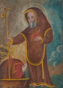 Artist Unknown, (An Abbot), gouache on metal, mid-19th Century, 35 x 25.5cm PROVENANCE: The Garry Lipshut Collection, Melbourne