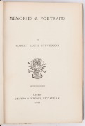 STEVENSON, Robert Louis, Memories & Portraits, [London, Chatto & Windus, 1888], 2nd ed., octavo, half leather binding by Zaehnsdorf with five raised bands to spine, gilt lettering, top edges gilt. - 2